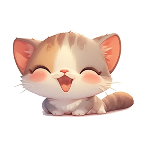 🙏 Стикер «Котенок Луни» для Telegram