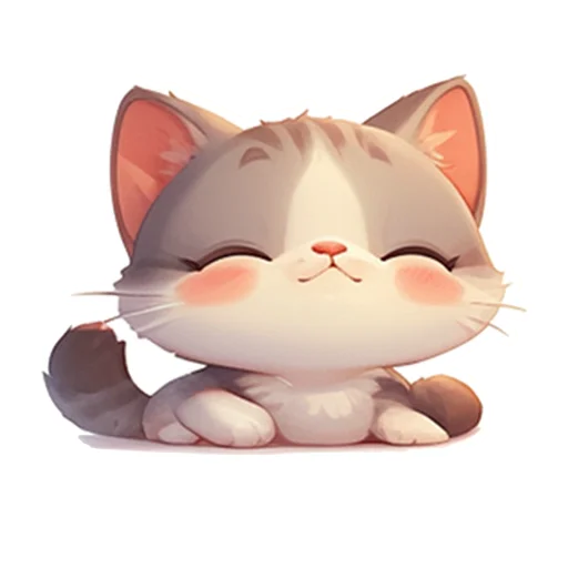 😴 Стикер «Котенок Луни» для Telegram