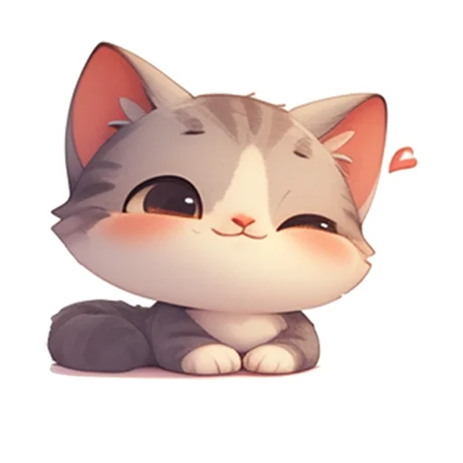 😍 Стикер «Котенок Луни» для Telegram