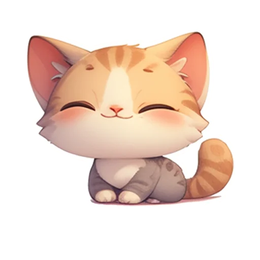 😊 Стикер «Котенок Луни» для Telegram