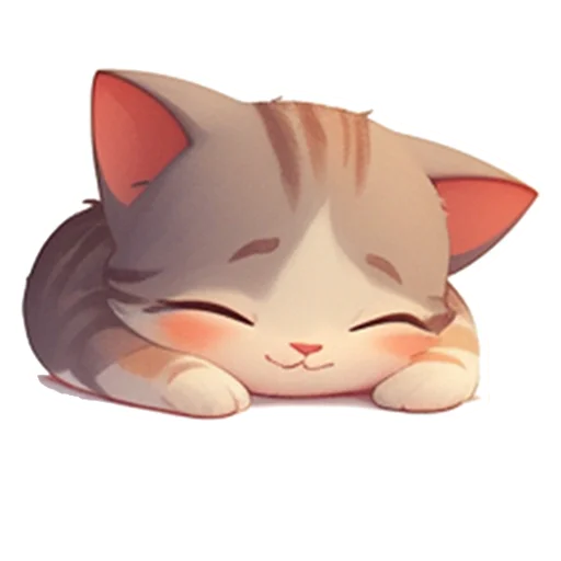 😴 Стикер «Котенок Луни» для Telegram