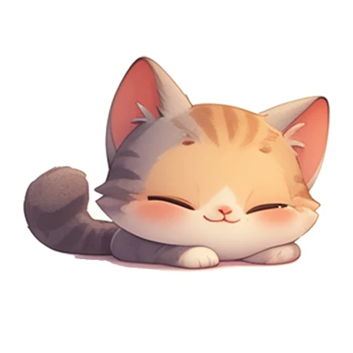 😌 Стикер «Котенок Луни» для Telegram