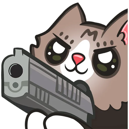 🔫 Стикер «KittyMaya» для Telegram