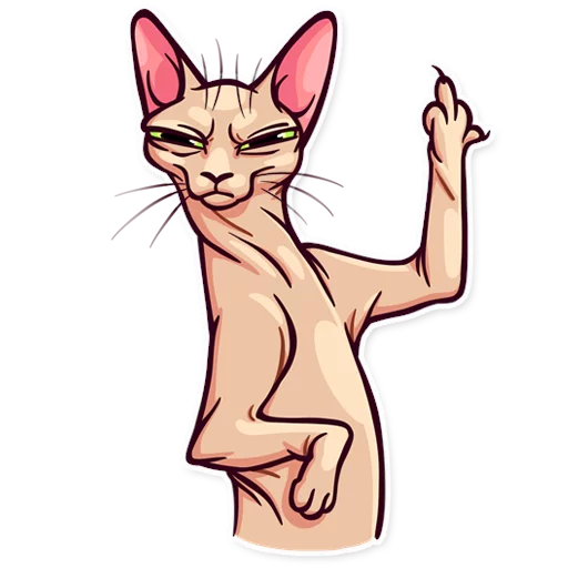 🖕 Стикер «Meme Cats» для Telegram