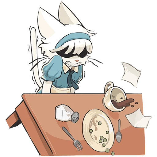 😤 Стикер «Кошечка Мия без текста» для Telegram