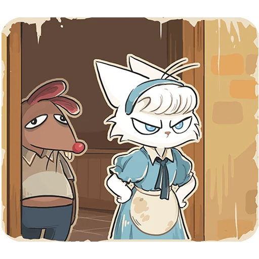 😒 Стикер «Кошечка Мия без текста» для Telegram