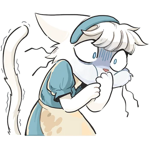 🤢 Стикер «Кошечка Мия без текста» для Telegram