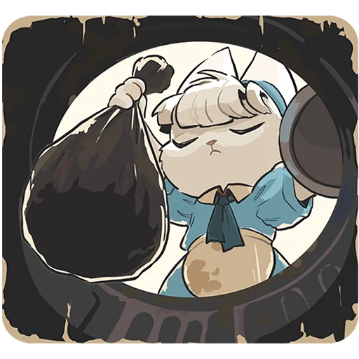 🚮 Стикер «Кошечка Мия без текста» для Telegram