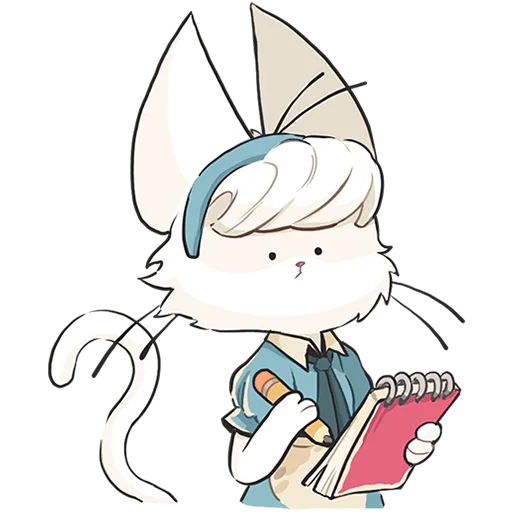 ✏️ Стикер «Кошечка Мия без текста» для Telegram
