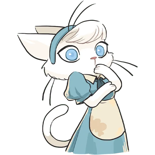 🫢 Стикер «Кошечка Мия без текста» для Telegram