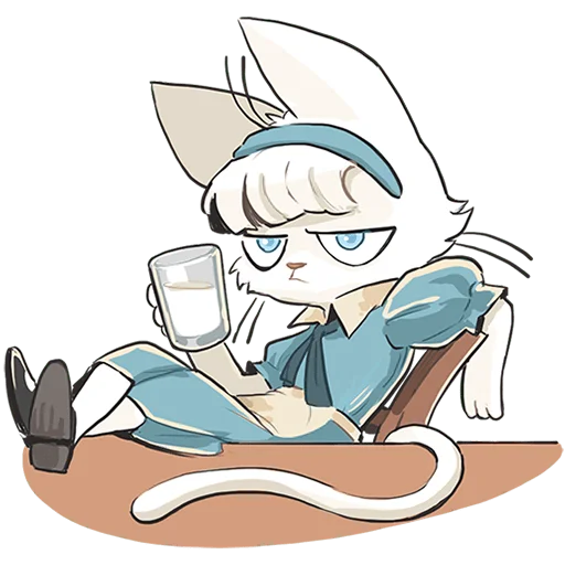 🤨 Стикер «Кошечка Мия без текста» для Telegram