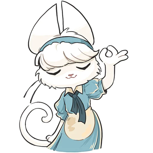 👌 Стикер «Кошечка Мия без текста» для Telegram