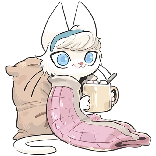 😌 Стикер «Кошечка Мия без текста» для Telegram