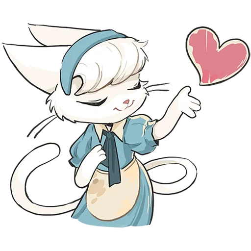 😘 Стикер «Кошечка Мия без текста» для Telegram