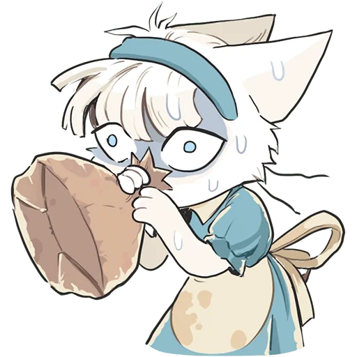 🥵 Стикер «Кошечка Мия без текста» для Telegram