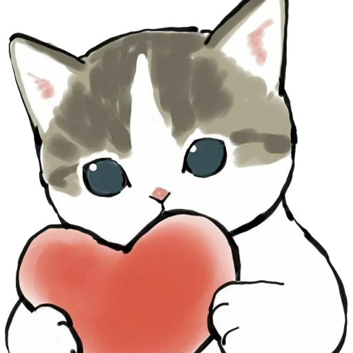 ❤️ Стикер «kittynyam» для Telegram