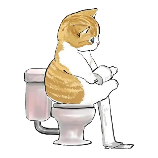 🚽 Стикер «kittynyam» для Telegram