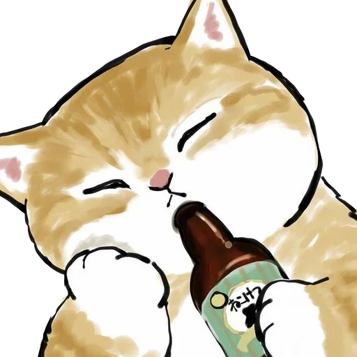 🍻 Стикер «kittynyam» для Telegram