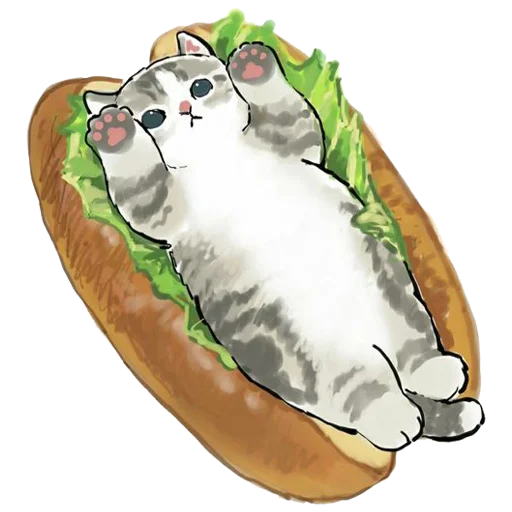 🌭 Стикер «kittynyam» для Telegram