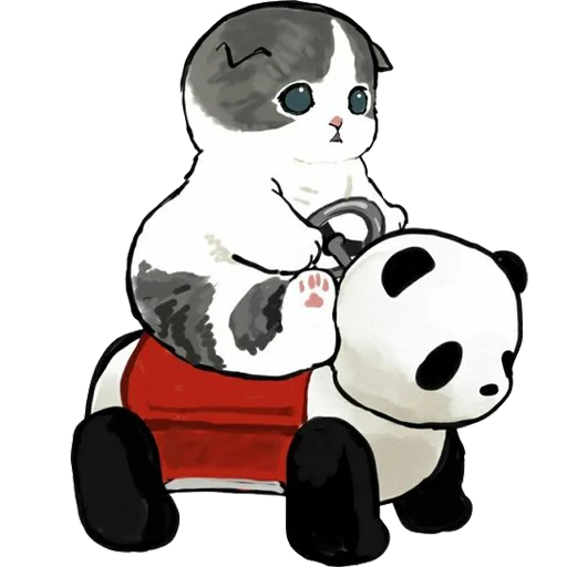 🐼 Стикер «kittynyam» для Telegram