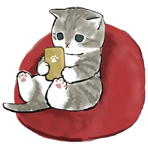 💌 Стикер «kittynyam» для Telegram