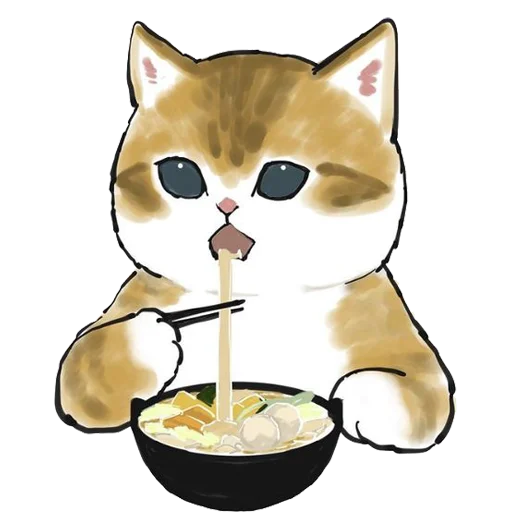 🍱 Стикер «kittynyam» для Telegram
