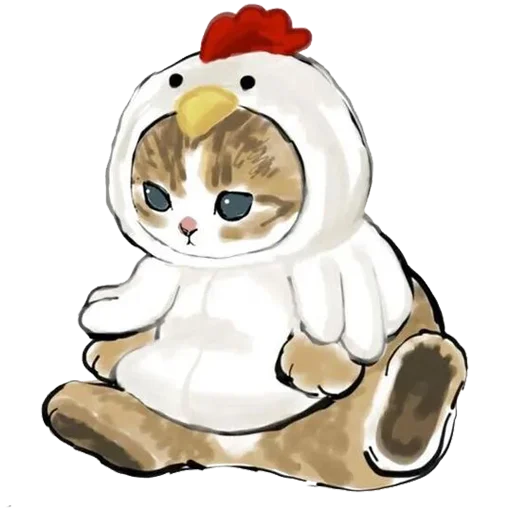 🐔 Стикер «kittynyam» для Telegram