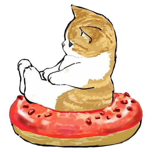 ❤️ Стикер «kittynyam» для Telegram