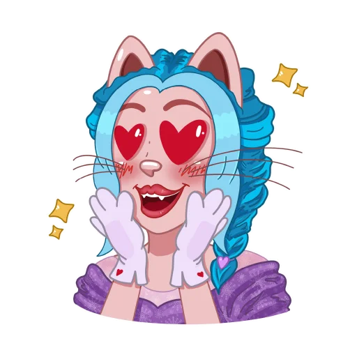 😍 Стикер «Kitty Pop Star» для Telegram
