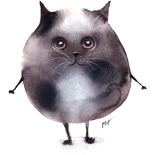 🌚 Стикер «Котошарики» для Telegram