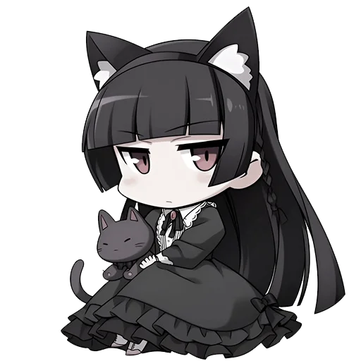 🖤 Стикер «kitty wursya» для Telegram