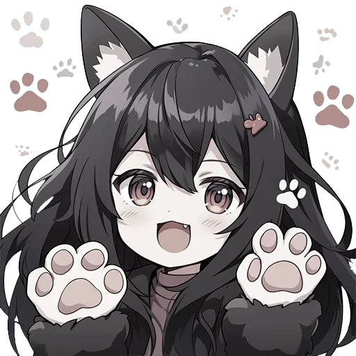 🖤 Стикер «kitty wursya» для Telegram
