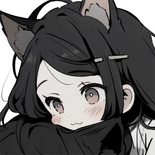 🖤 Стикер «kitty wursya» для Telegram