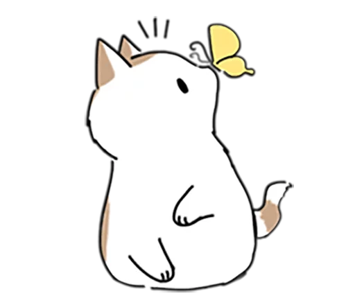 🦋 Стикер «Kitty Yuan» для Telegram