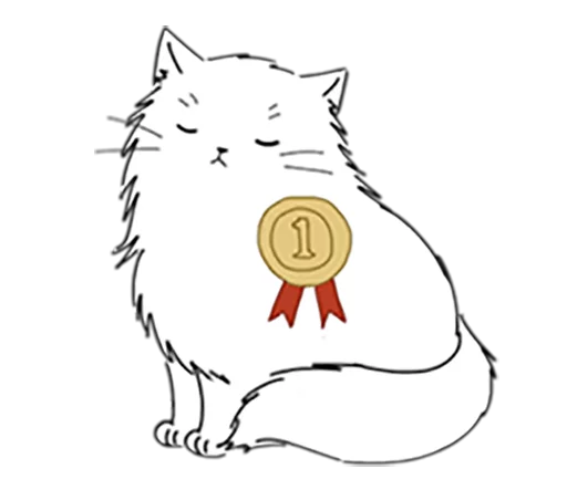🥇 Стикер «Kitty Yuan» для Telegram