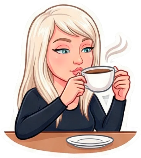 ☕ Стикер «Кити Барс» для Telegram