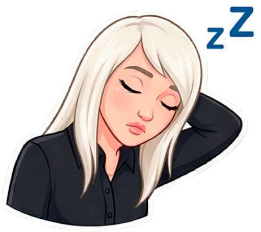 😴 Стикер «Кити Барс» для Telegram