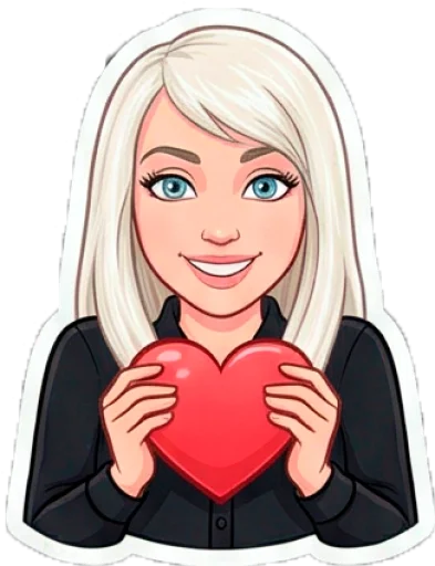 ❤️ Стикер «Кити Барс» для Telegram