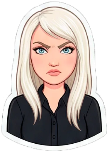 🤬 Стикер «Кити Барс» для Telegram