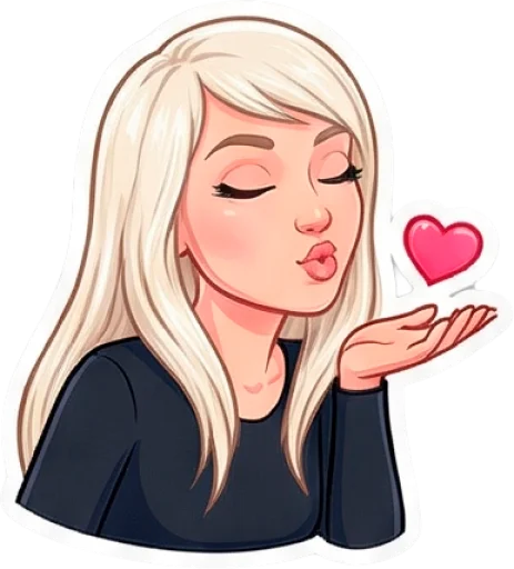 🥰 Стикер «Кити Барс» для Telegram