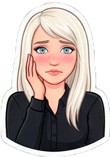 😕 Стикер «Кити Барс» для Telegram