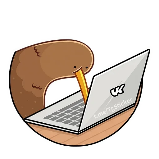 💻 Стикер «Киви Стиви» для Telegram