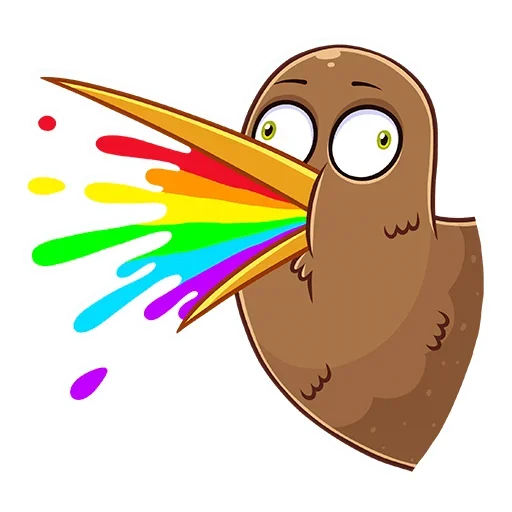🌈 Стикер «Киви Стиви» для Telegram