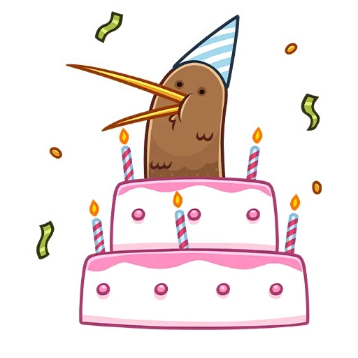🥳 Стикер «Киви Стиви» для Telegram