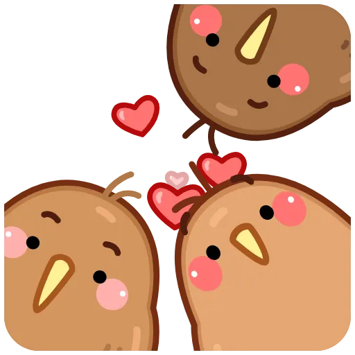 🥰 Стикер «Птичка Киви» для Telegram
