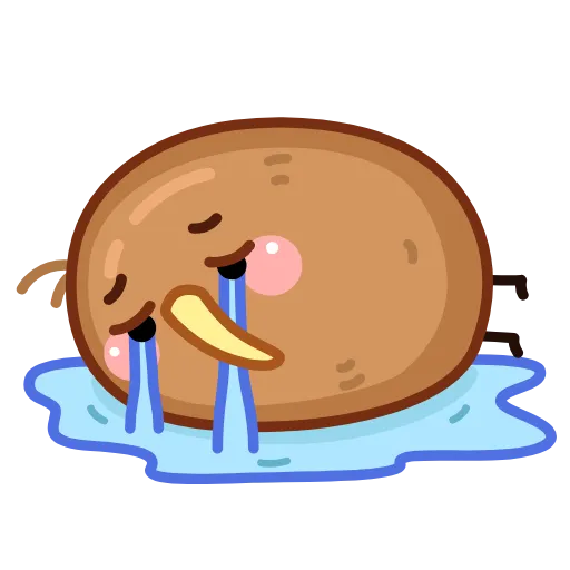 😭 Стикер «Птичка Киви» для Telegram