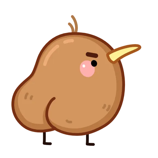😝 Стикер «Птичка Киви» для Telegram