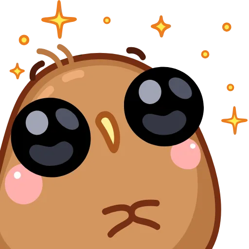 🥺 Стикер «Птичка Киви» для Telegram