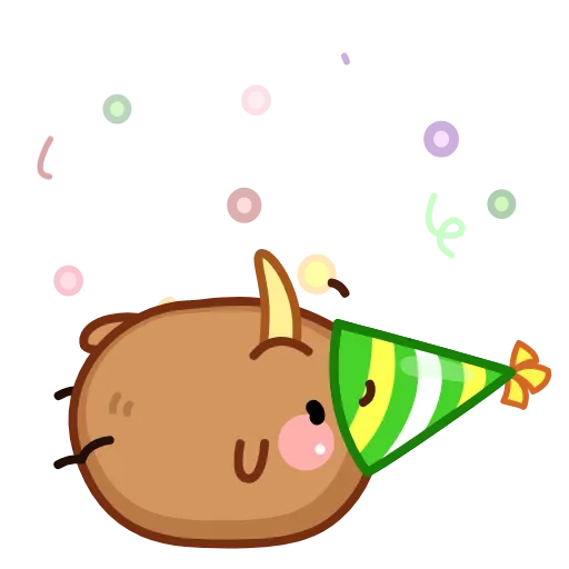 🥳 Стикер «Птичка Киви» для Telegram