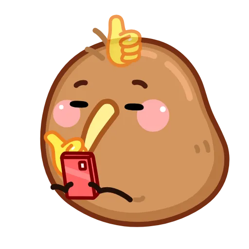 👍 Стикер «Птичка Киви» для Telegram
